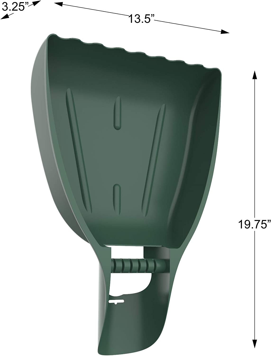 Leaf Scoops Hand Rakes - Lightweight, Durable Grabber Tool for Scooping up Leaves, Spreading Mulch, Gardening, and Yard Work by (Green)
